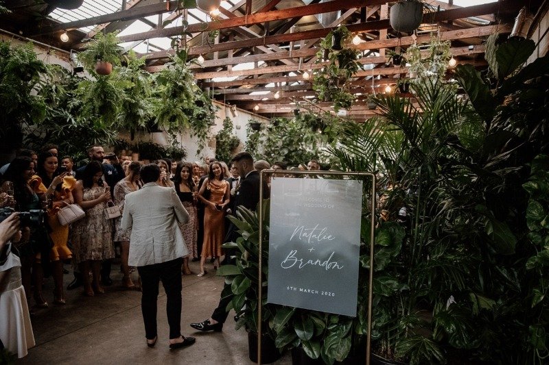 Cocktail Style Wedding At Melbourne Venue Glasshaus Inside