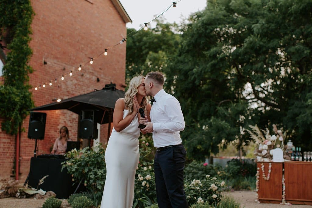 Bride And Groom Married At Euroa Butter Factory
