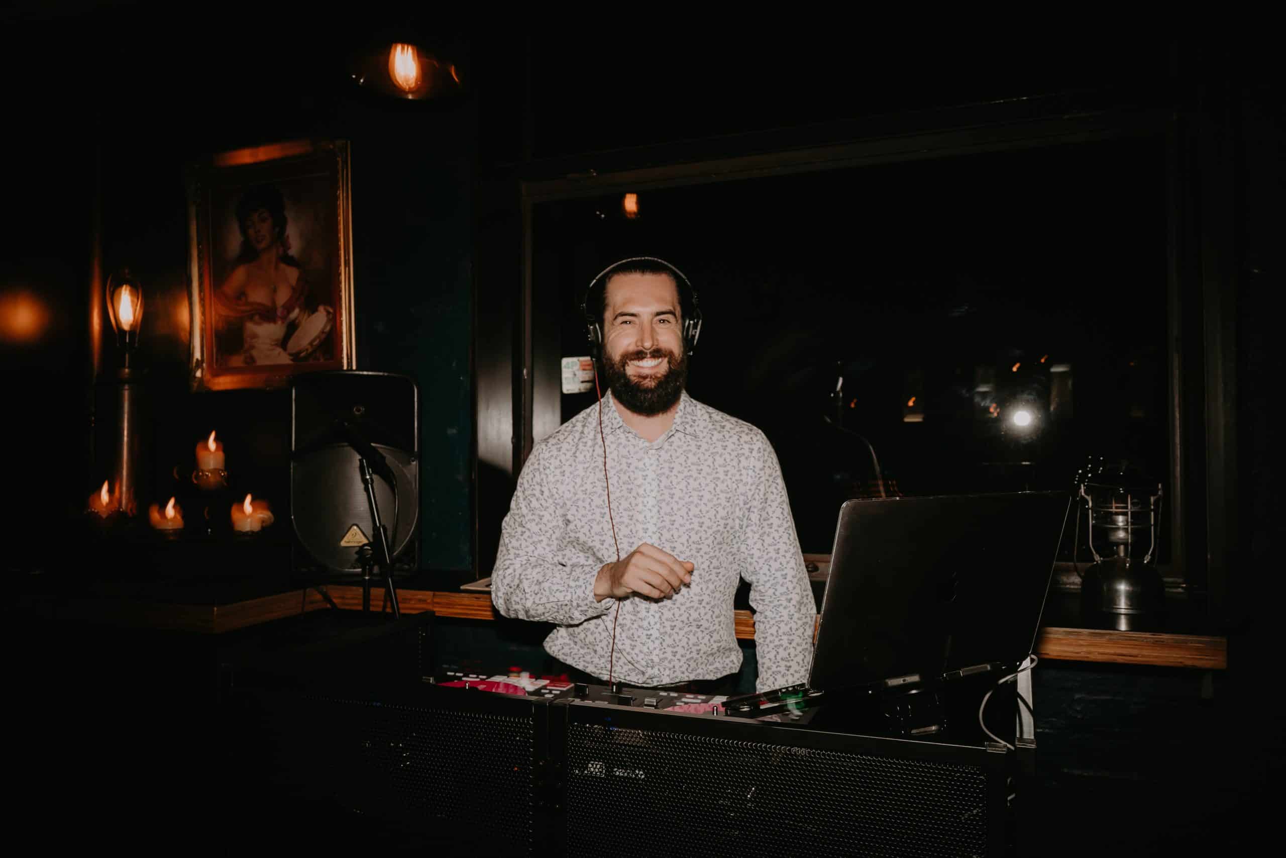 Melbourne Wedding DJ Eddy Mac At Rupert in Collingwood Photographed by Love Bomb Photos