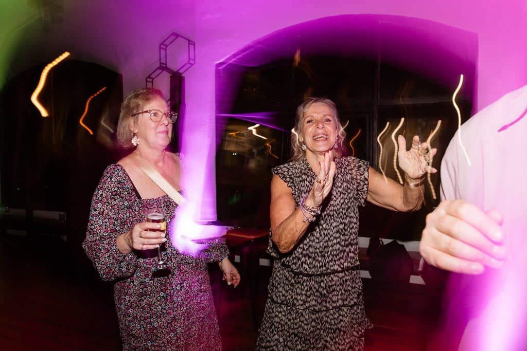 Family-Guests-on-Wedding-Dance-Floor-with-DJ-Aleks-Mac-at-Craft-and-Co-Collingwood-Photographed-by-Brendan-Creaser