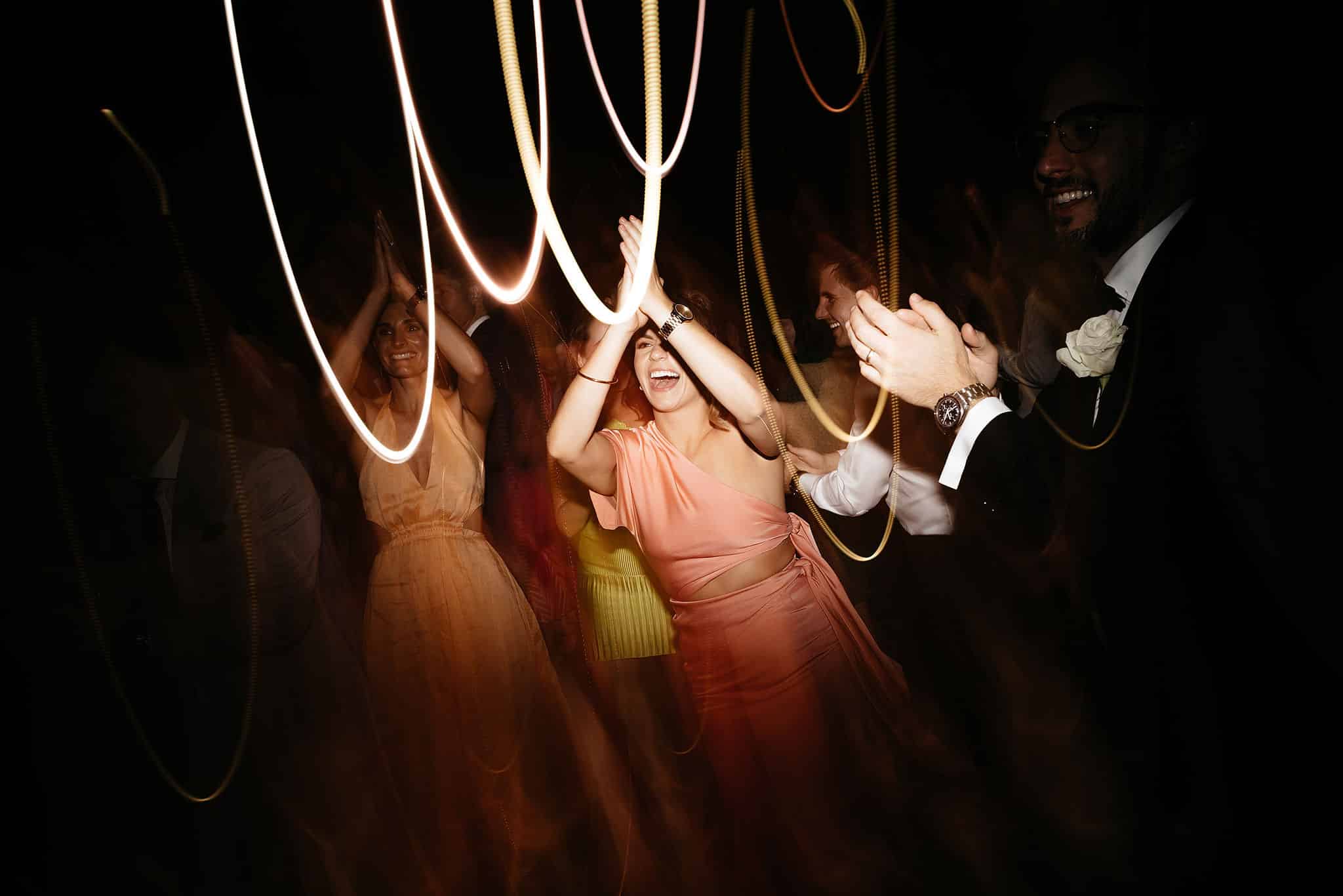 High Energy Wedding Dance Floor with DJ Aleks Mac at Half Acre Photographed by Miranda Stokkel