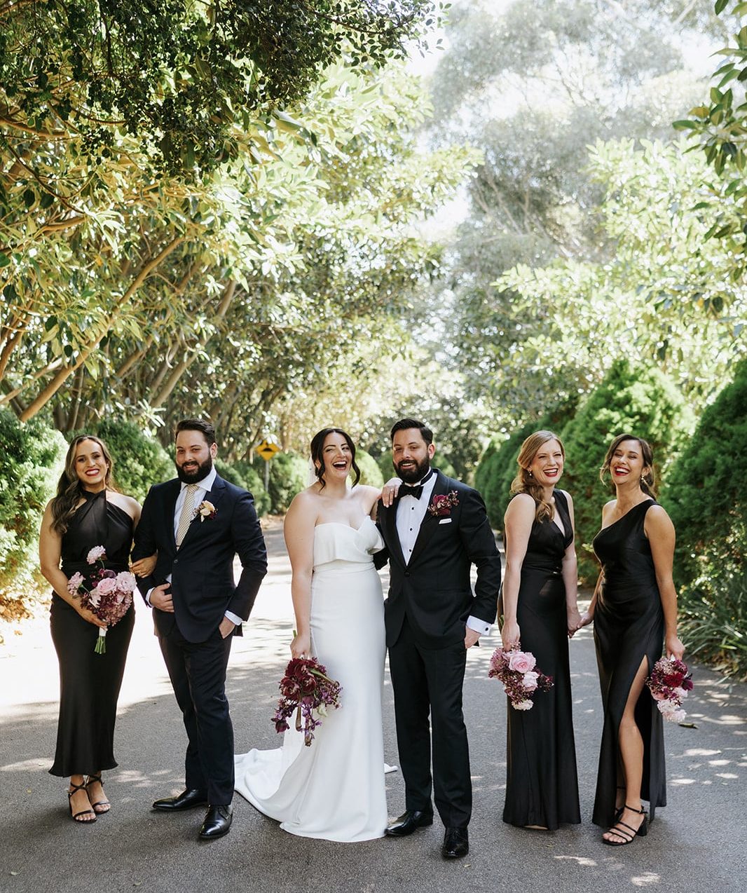 Classic-Black-and-White-Wedding-Party-Aesthetic-at-Melbourne-Wedding-Photographed-by-Art-of-Grace